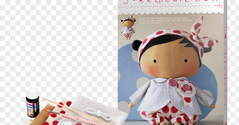 Doll Rag Textile Sewing Toy PNG