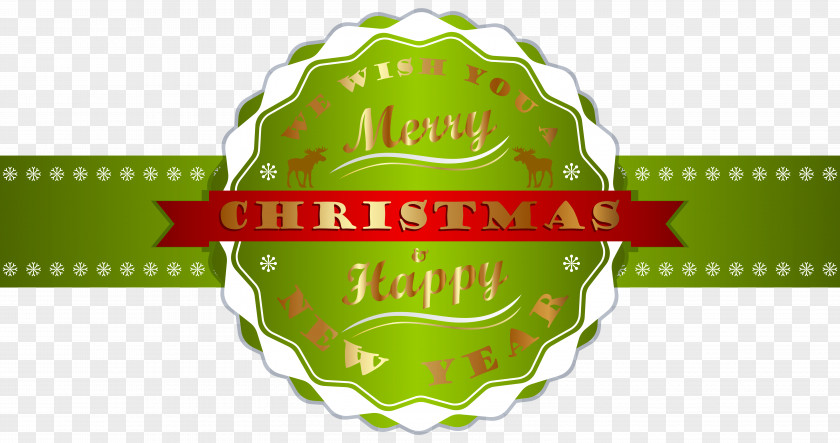 Merry Christmas And Happy New Year Label PNG Clipart Image Year's Day Clip Art PNG