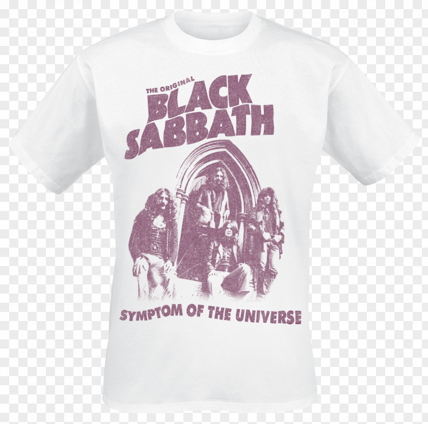T-shirt Black Sabbath Bloody Symptom Of The Universe Merchandising PNG