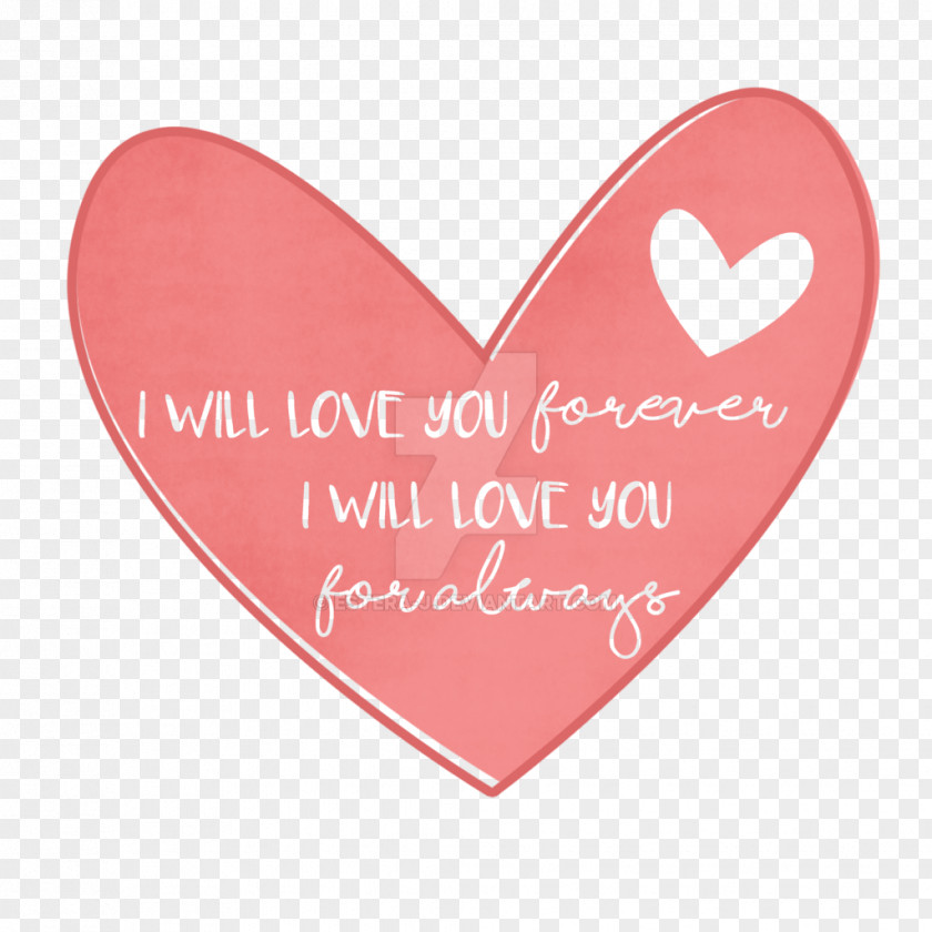 I Love You Forever Valentine's Day Pink M Font PNG