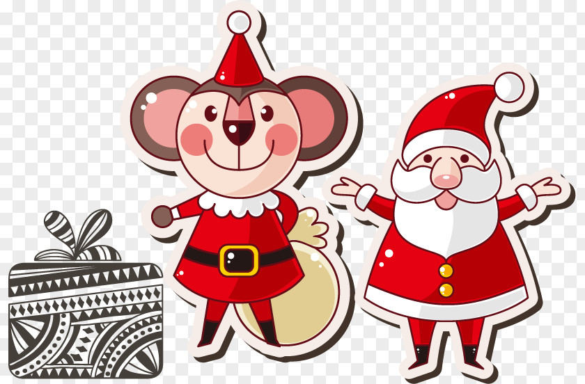 Santa Claus Christmas Vector Material Ornament Clip Art PNG