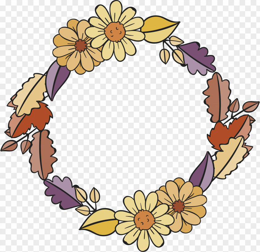 Sunflower Wreath Flower Clip Art PNG