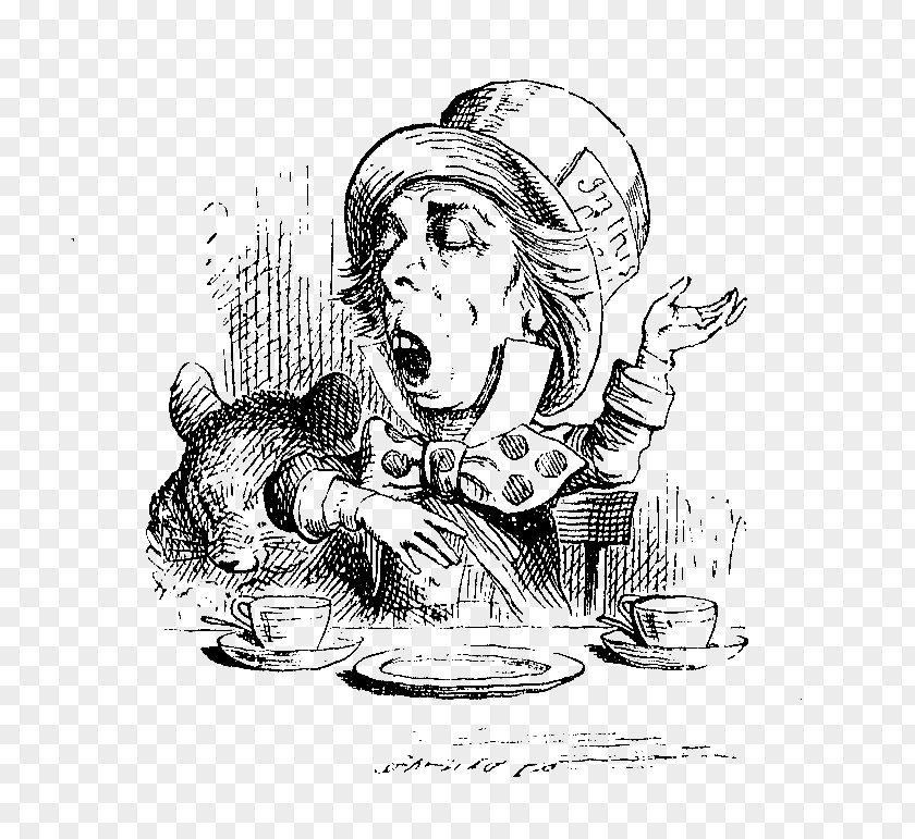 Alice's Adventures In Wonderland Mad Hatter March Hare The Dormouse PNG