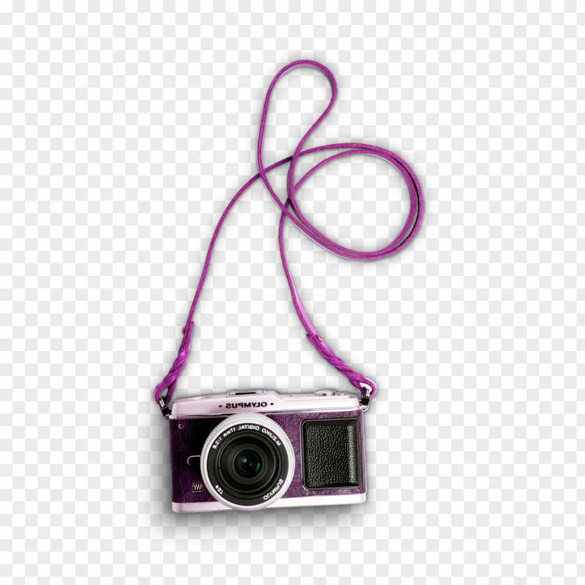 Purple Simple Camera Decoration Pattern Single-lens Reflex PNG