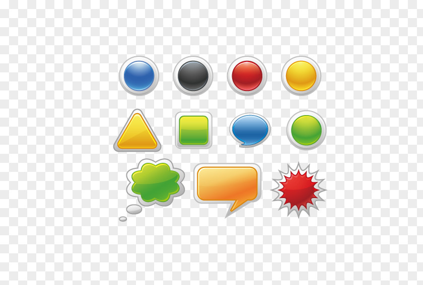 Triangle Sticker Button Circle Icon PNG