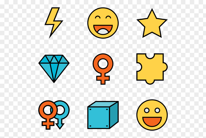 Detailed Vector Emoticon Smiley Happiness Clip Art PNG