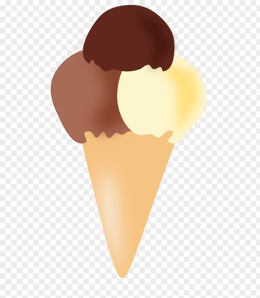 Ice Cream Cones Chocolate Cake PNG