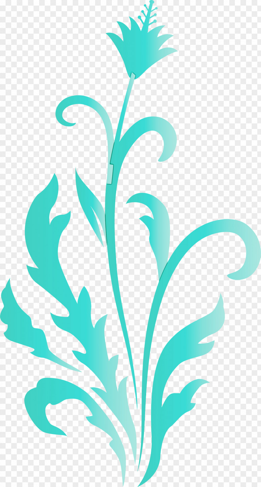 Leaf Turquoise Plant Flower Pedicel PNG