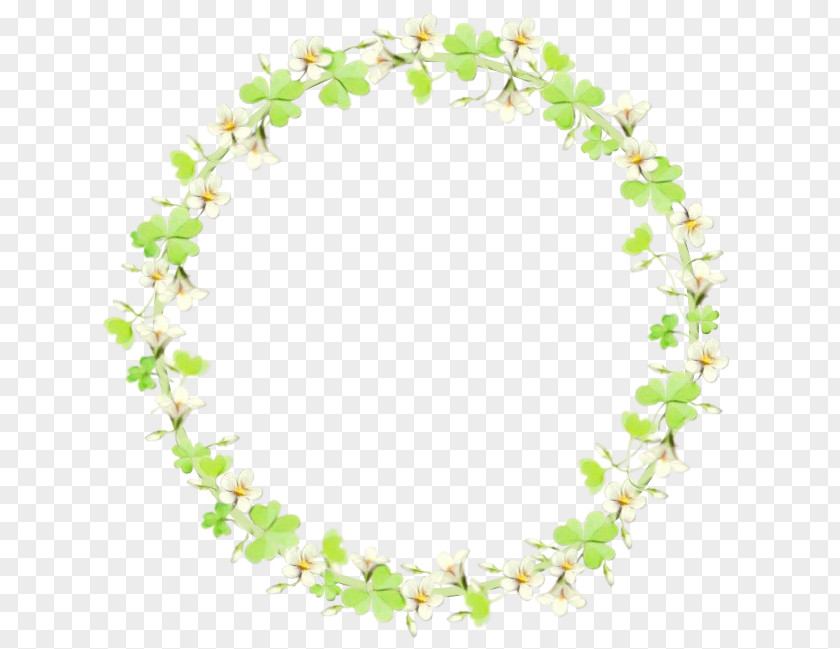 Oval Plant Floral Background PNG