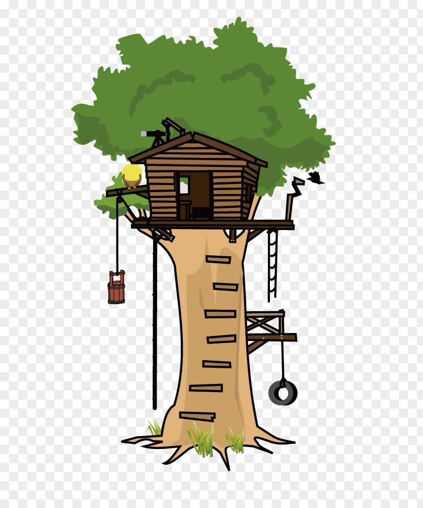 Vector Tree House Clip Art PNG