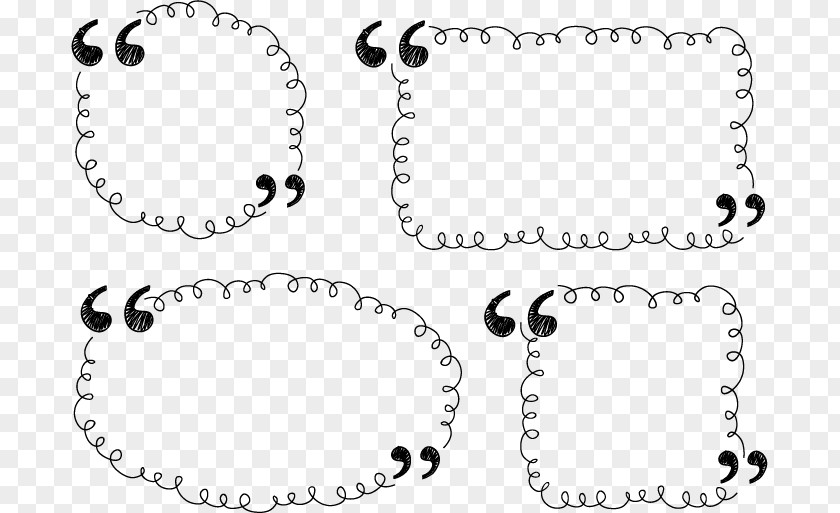 Cute Curly Text Annular Border Vector Material Euclidean Computer File PNG