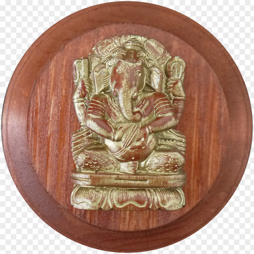 Ganesha Copper Carving PNG
