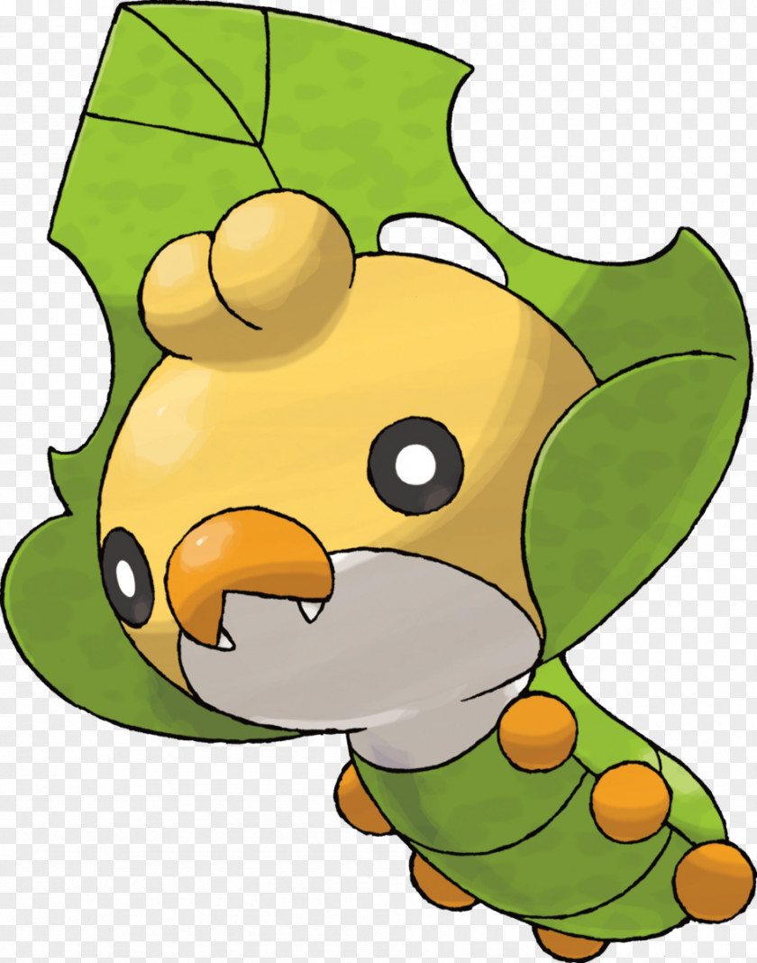 Green Pokemon Lets Sewaddle Swadloon Leavanny Fire Rock PNG