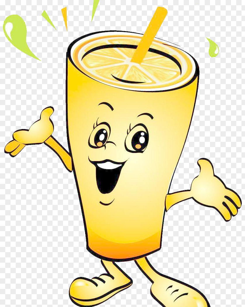 Lemon Delicious Drinks Orange Juice Drink Cup PNG