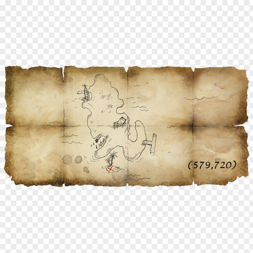 Map Assassin's Creed IV: Black Flag San Andrés Treasure PNG