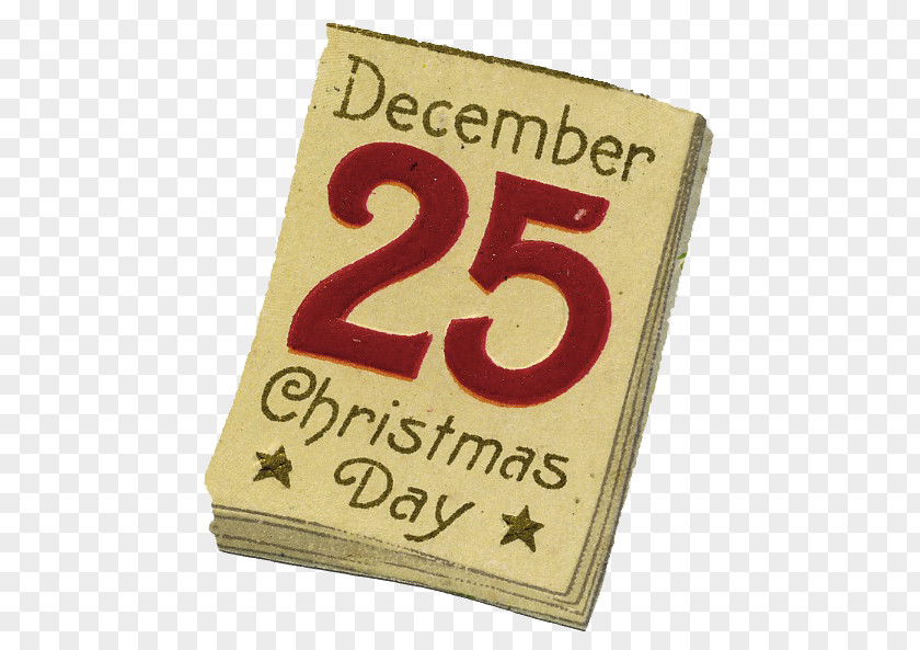 Vintage Calendar Cliparts Santa Claus Twelve Days Of Christmas 25 December Clip Art PNG
