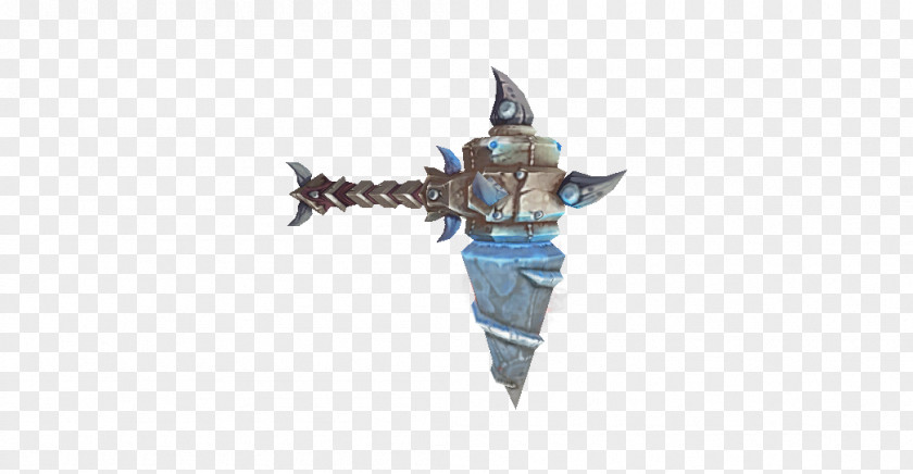 Garrosh Hellscream Spear Lance Weapon Figurine PNG
