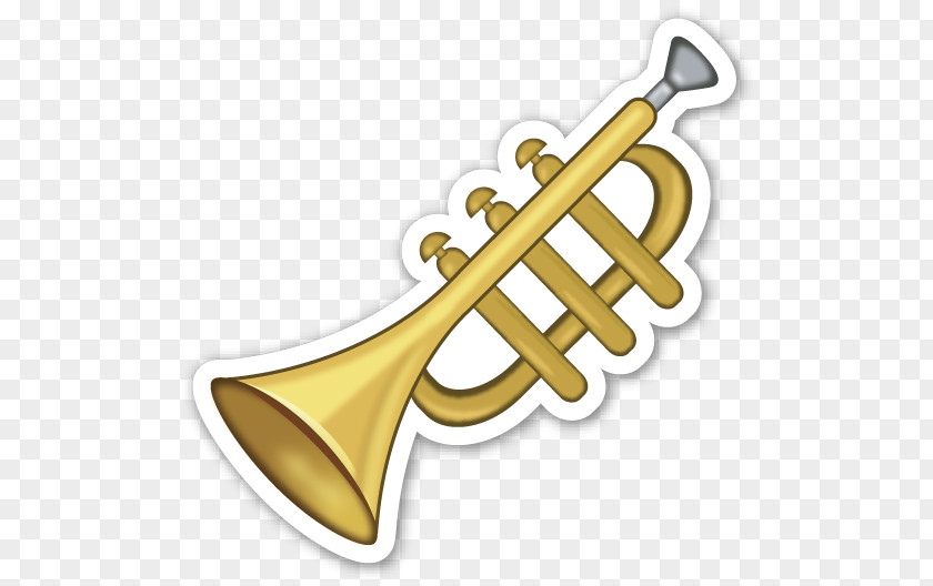 Laptops Emoji Trumpet Sticker Musical Instruments PNG