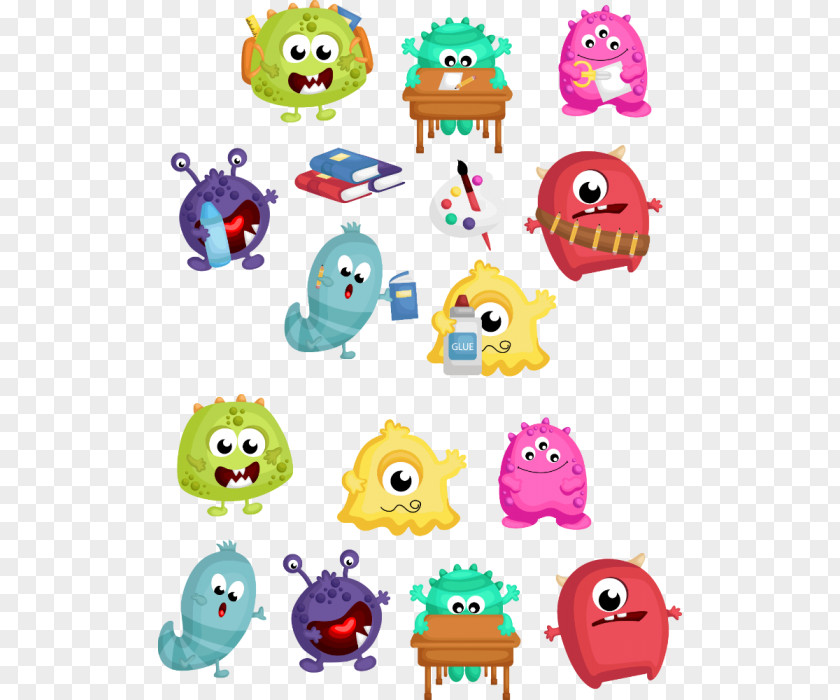 Monster Sticker Clip Art PNG