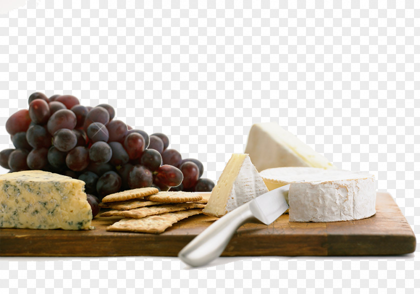 Grapes And Board Pastry Case Red Wine Blue Cheese Water Biscuit Gouda PNG