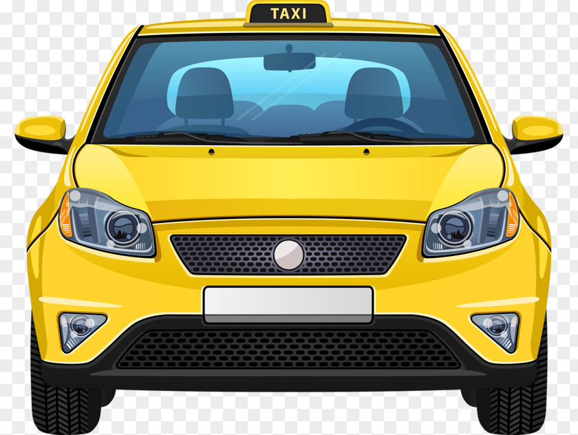 Yellow Taxi Car Stock Photography Illustration PNG