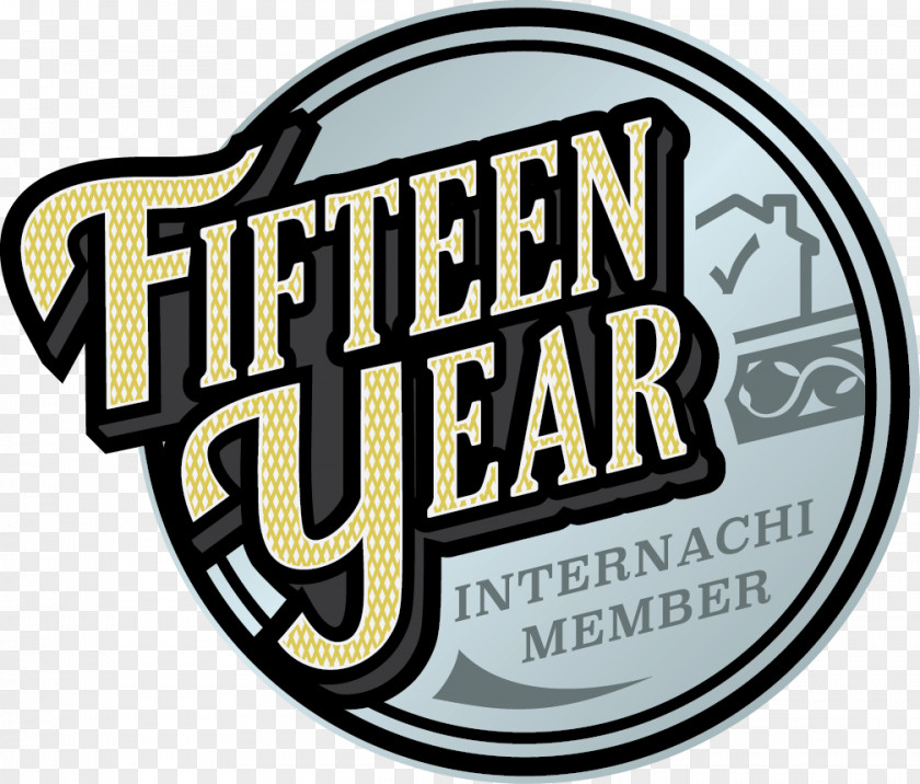 Fifteen Years Logo Home Inspection Brand House PNG