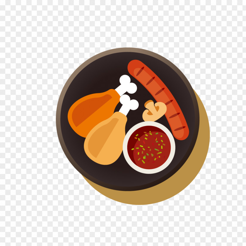 Vector Fried Chicken Beer Fast Food PNG
