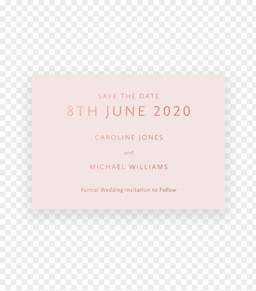 Date Invitation Pink M Font PNG