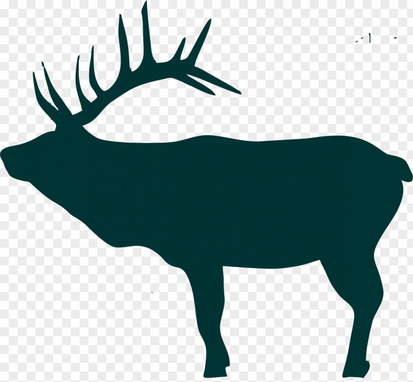 Deer Head Elk Moose Silhouette Clip Art PNG