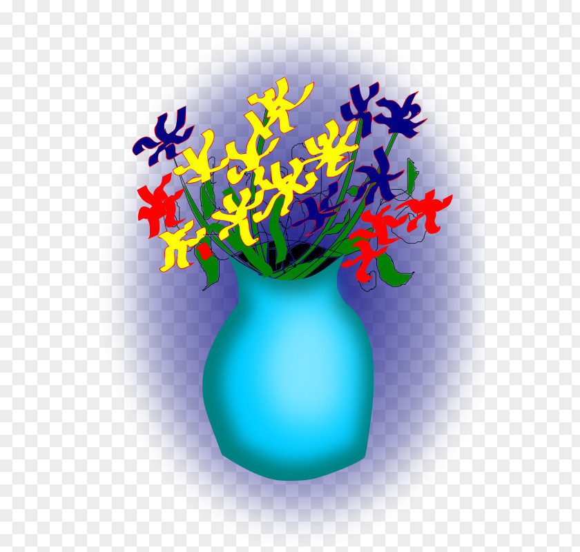 Flower Graphic Design Cobalt Blue Desktop Wallpaper PNG