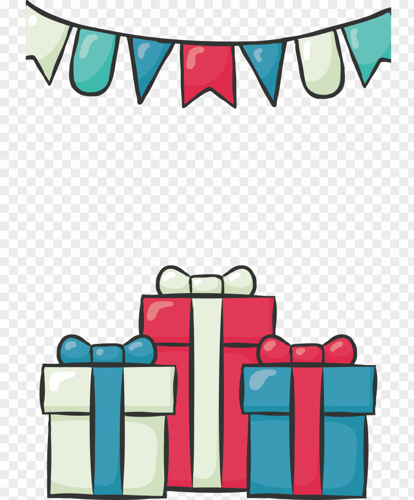 Gift Pile Birthday Party Clip Art PNG