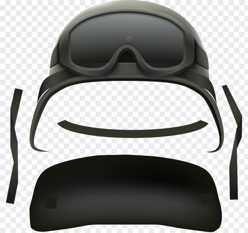 Grey Helmet Goggles Combat PNG