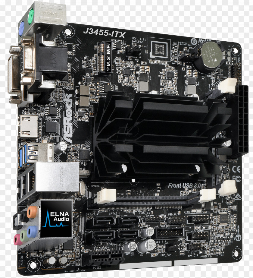 Miniitx Intel Mini-ITX ASRock J3455-ITX Motherboard PNG