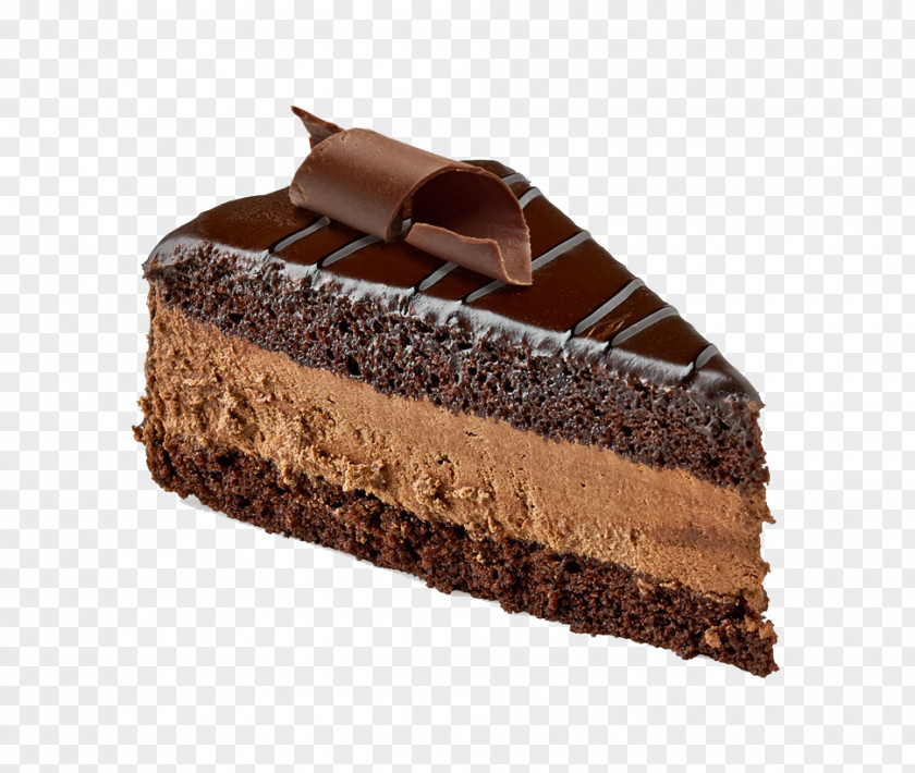 Slice Of Chocolate Cake Ice Cream Molten Devils Food Icing PNG