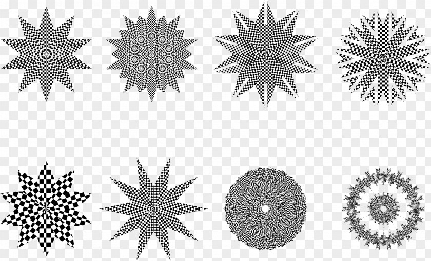 Snowflake Circle Shape Clip Art PNG