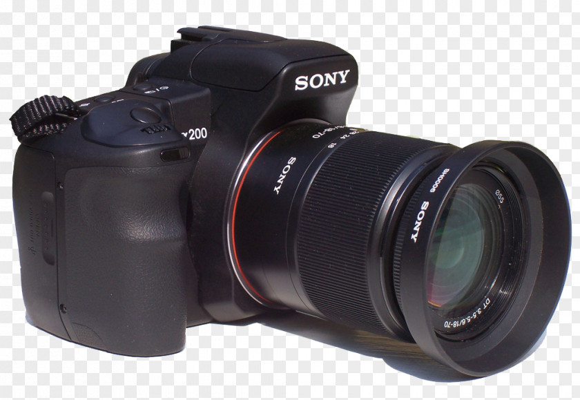Sony SLR Camera Black Alpha 200 230 100 300 350 PNG