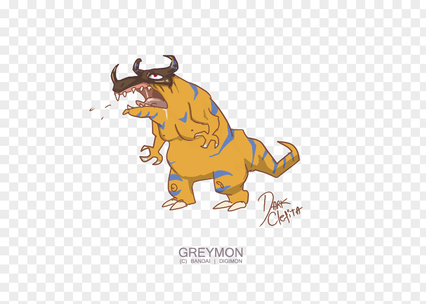 Greymon Agumon Biyomon Gomamon Tyrannosaurus Illustration PNG