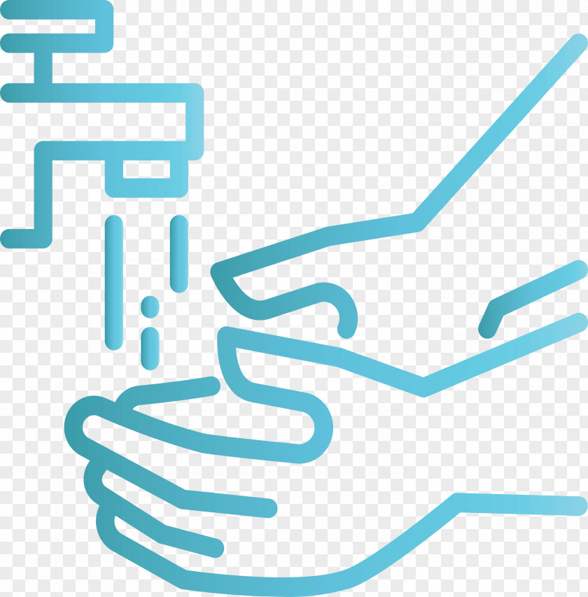 Hand Hygiene Wash Water Clean Coronavirus Protection PNG
