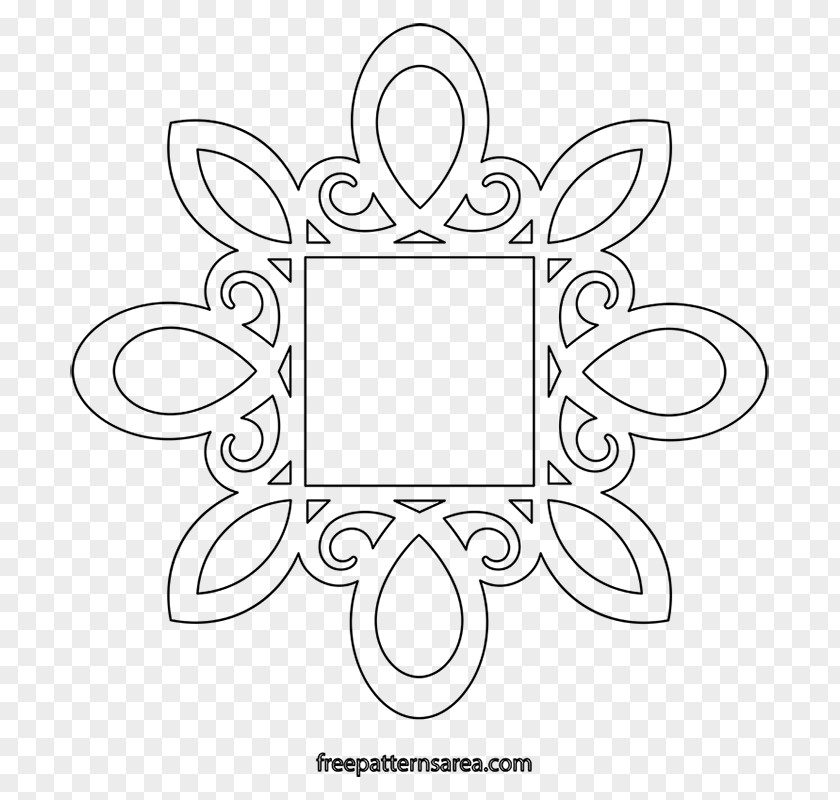 Metal Frame Material Woodworking Décoration Laser Cutting Picture Frames PNG