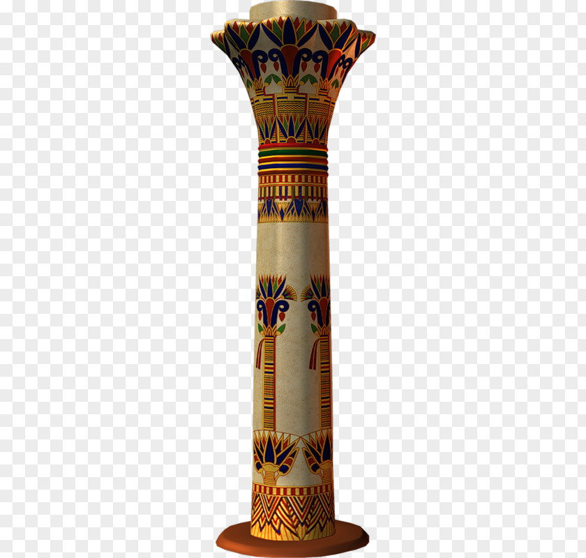 Egyptian Painted Pillars PNG painted pillars clipart PNG