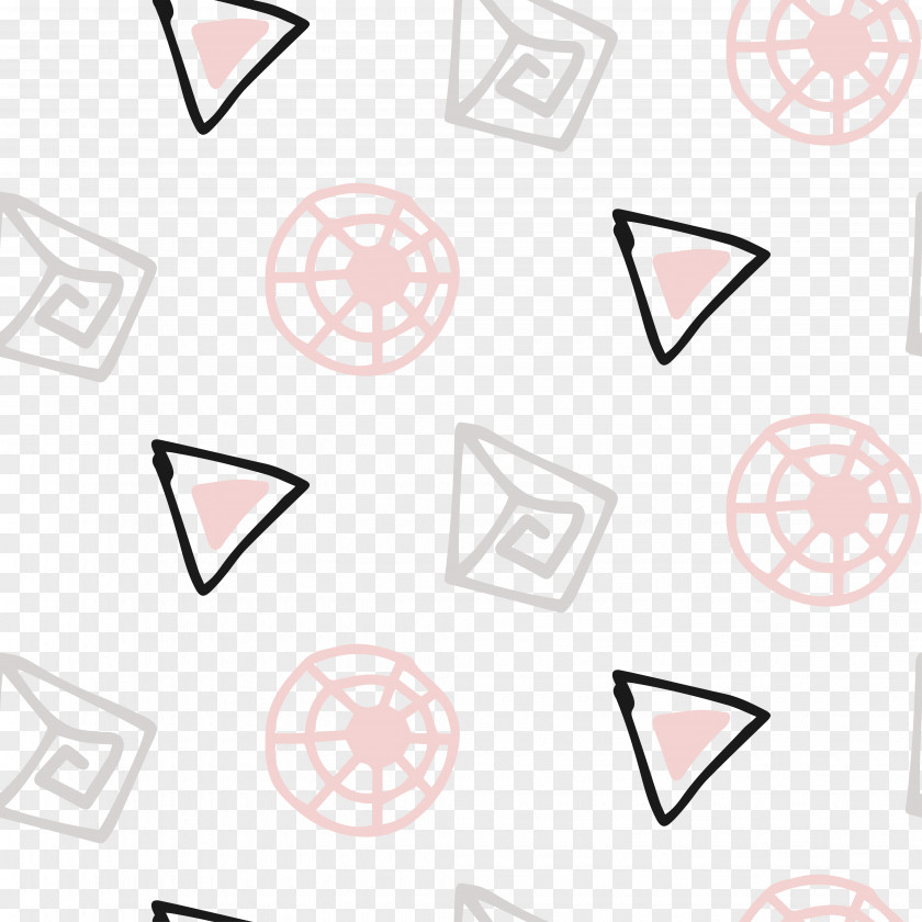 Free Buckle,lovely,background Triangle Pattern PNG