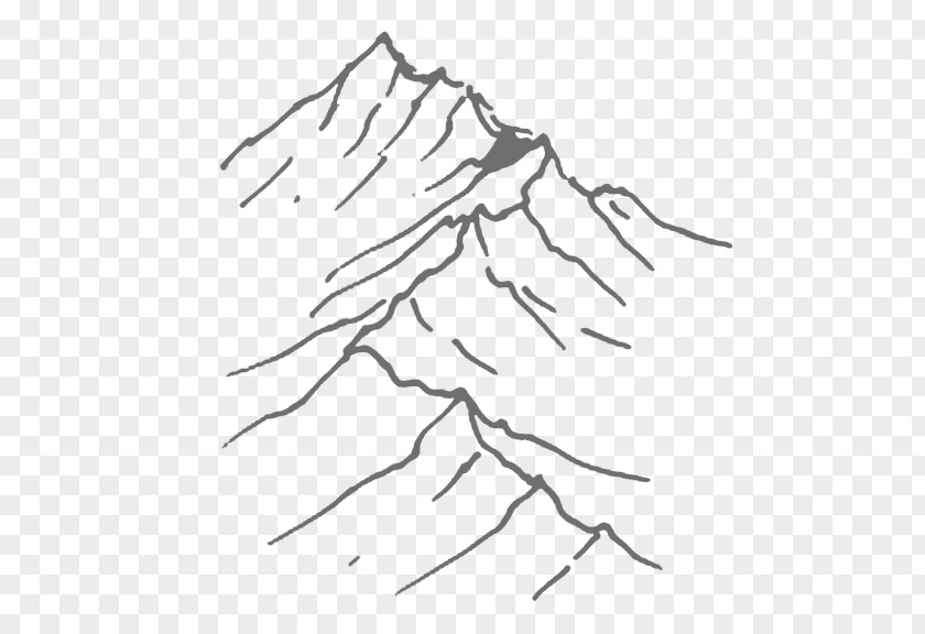 Mountain Drawing Art Sketch PNG