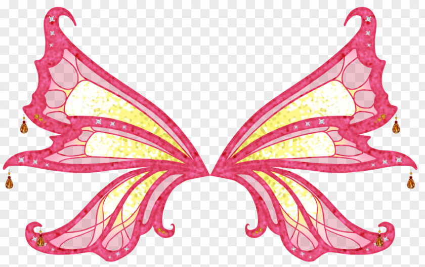 Red Fairy Wings Deviantart Brush-footed Butterflies Clip Art Butterfly Symmetry Illustration PNG