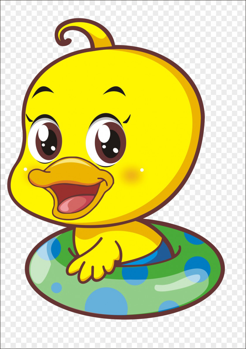 Cartoon Cute Little Yellow Duck Material Project Mallard Cuteness Clip Art PNG