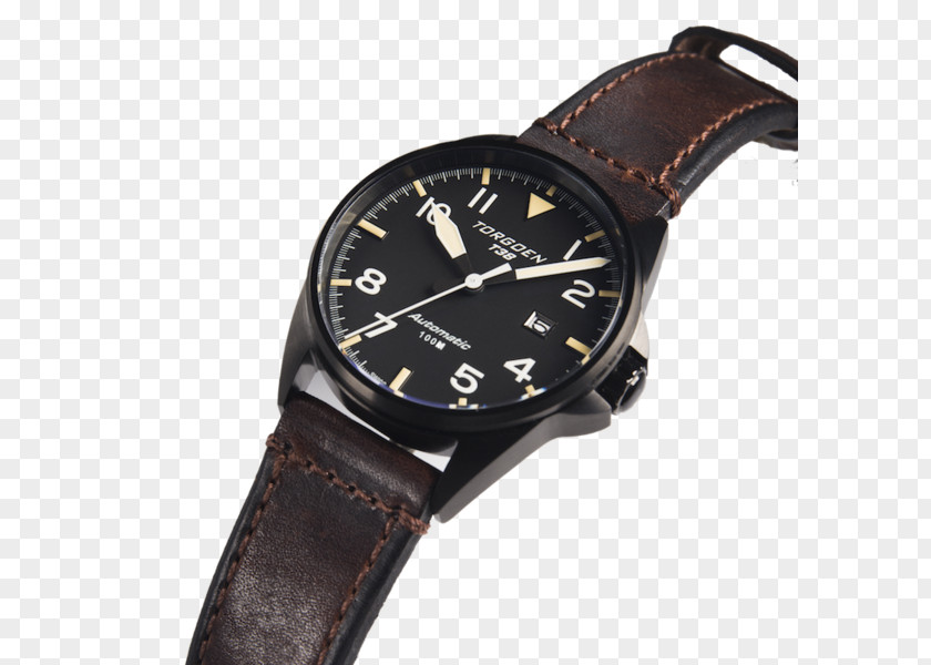 Metalcoated Crystal Watch Strap Leather Fliegeruhr PNG