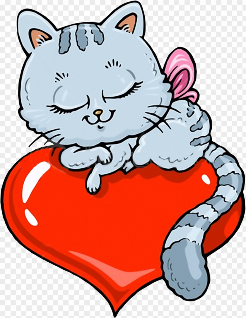 Sleeping Cat Kitten Dog Illustration PNG