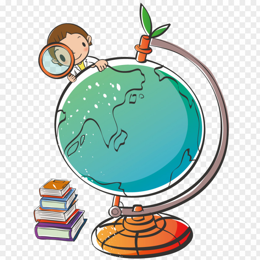 Boy Study Globe Student Coin Clip Art PNG