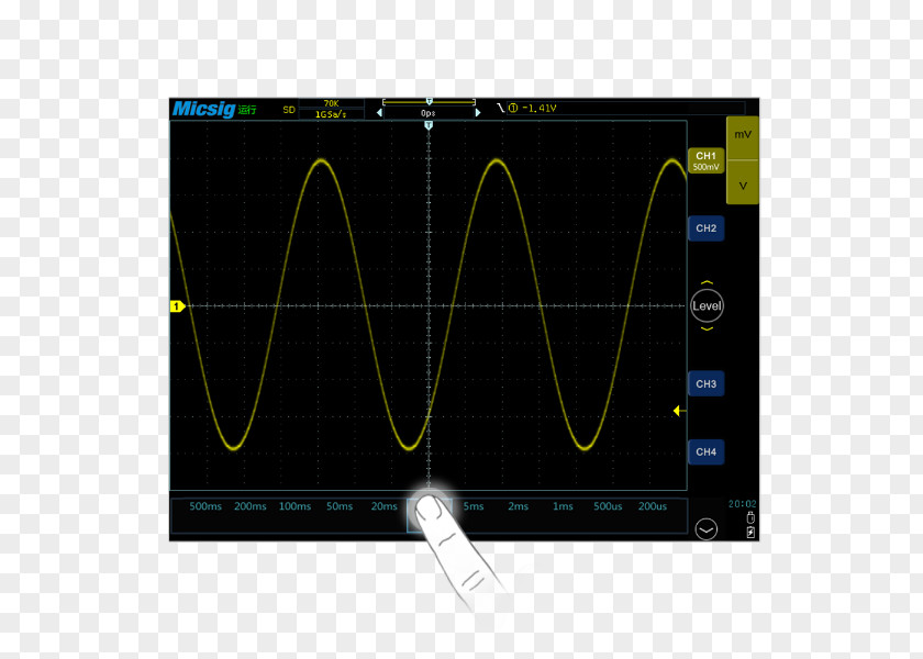 Gradient Division Line Electronics Oscilloscope Bandwidth Display Device Analog Signal PNG