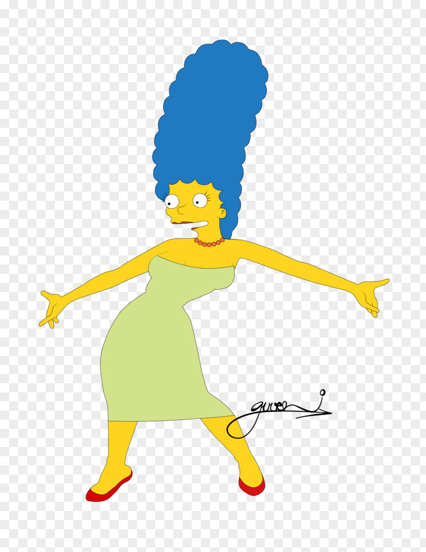 Marge Simpson Beak Human Behavior Cartoon Clip Art PNG