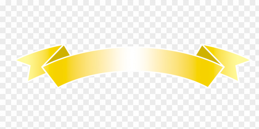 Ribbon Brand Logo Yellow Font PNG